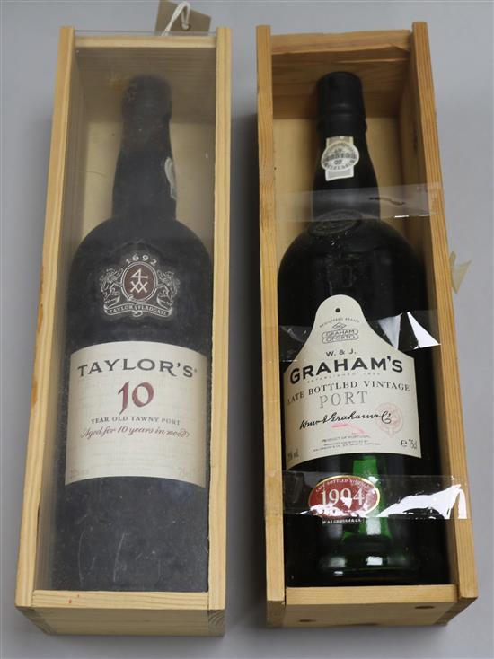 Six bottles of Port, various, one Tullibardine Whisky and one Cavendish 1979 Vin de Liqueur (8)